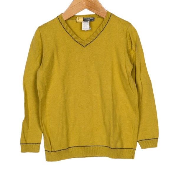 BONPOINT Boys' Rib Knit V-Neck Sweater